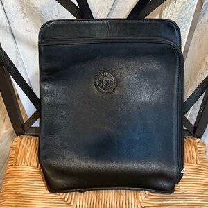 Black Leather Backpack/Bag